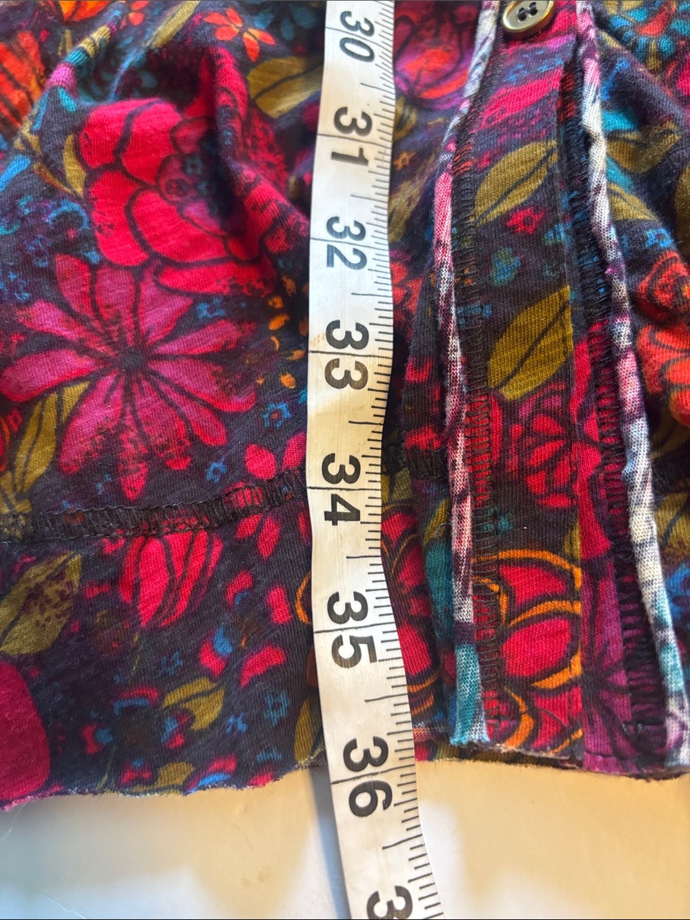NATURAL LIFE MULTICOLORED FLORAL COTTON BUTTON DOWN DRESS DRAW STRING INSIDE NWT - Picture 9 of 10